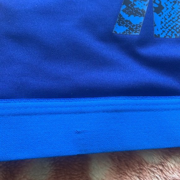 NIKE BLUE DRI-FIT SPORTS BRA - Picture 5 of 5